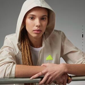 Adidas Light Jacket with Bright Green Logo